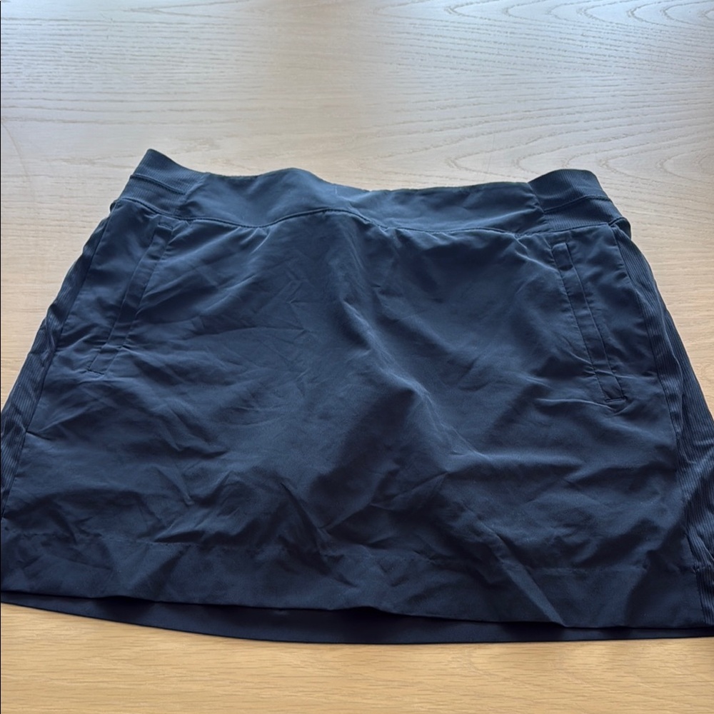 Athleta Black Skort Lightweight Moisture-Wicking